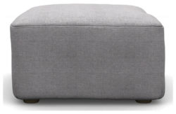 Heart of House Chloe Fabric Footstool - Ash